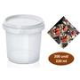 Imagem de Pote Redondo Com Lacre Bolo No Pote Conservas 220 Ml 200 Und  WS Plasticos