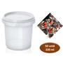 Imagem de Pote Redondo com Lacre Bolo No Pote Descartável 220ml C/50 WS Plasticos