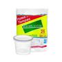 Imagem de Pote Redondo Kit com Tampa para Freezer/Microondas 500ml Pacote c/25 RioPlastic