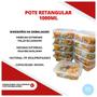 Imagem de Pote Retangular 1000ml - Armenamento Alimentos