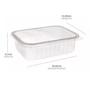 Imagem de Pote Retangular 350ml Marmita Freezer Microondas 24 unid