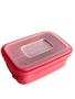 Imagem de Pote Retangular 500Ml Vermelho Solido
