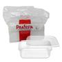 Imagem de Pote Retangular com Tampa para Freezer e Micro-ondas Prafesta - 1000ml - pct 24 Unidades