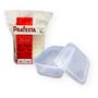 Imagem de Pote Retangular com Tampa para Freezer e Micro-ondas Prafesta - 250ml - pct 24 Unidades