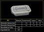 Imagem de Pote retangular PP2 c/tampa 400 ml c/10 unid. -  Starpack - embalagem freezer e microondas (16077)