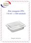 Imagem de Pote retangular PP3 750 ml c/200 unid. - Starpack - embalagem freezer e microondas (12270)