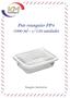 Imagem de Pote retangular PP4 1000 ml c/150 unid. - Starpack - embalagem freezer e microondas (11692)