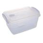 Imagem de Pote Retangular Wave Prime 1,8 L Tampa com Trava para Guardar Alimentos - MB