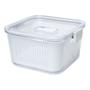 Imagem de Pote Slim Hermético Multiuso 1.360ml Com Cesto Branco