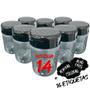Imagem de Pote Tempero Kit 14 Potes+16 Etiquetas Adesivas Porta Condimento CR270