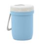Imagem de Pote Térmico Azul com Parede Dupla em Fibra de Bambu/Plástico com Alça de Silicone e Tampa 300ml - Lyor