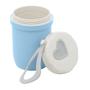 Imagem de Pote Térmico Azul com Parede Dupla em Fibra de Bambu/Plástico com Alça de Silicone e Tampa 300ml - Lyor