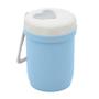 Imagem de Pote Térmico Azul com Parede Dupla em Fibra de Bambu/Plástico com Alça de Silicone e Tampa 300ml - Lyor