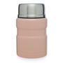 Imagem de Pote Térmico De Aço Inox Dupla Parede Com Colher Rosa Wolff