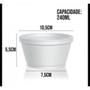 Imagem de Pote Térmico Isopor Branco PT-240 Copobras 240ml Descartável Multiuso Sem Tampa (Pacote com 50 und)