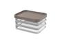 Imagem de Pote Trio Coza Clear 840ml - 13,1 x 16,7 x 8,5 cm Warm Gray