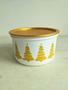 Imagem de Pote/Vasilha Natal Branco e Dourado 1,5L Fechamento c/Um Toque (Instantânea Slim)-Tupperware
