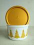 Imagem de Pote/Vasilha Natal Branco e Dourado 1,5L Fechamento c/Um Toque (Instantânea Slim)-Tupperware