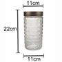 Imagem de Pote vidro com tampa hash 1670 ml 11x22 cm - Rojemac