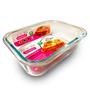 Imagem de Pote Vidro Hermético Marmita Fitness 640ml Cozinha Tampa com Vedação