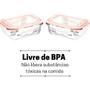 Imagem de Pote Vidro Hermético Retangular Tampa Conjunto 12 Peça 370ml