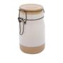 Imagem de Pote Vidro Solid Dual Colors Branco e Caramelo 250ml - Urban