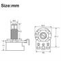 Imagem de Potenciômetros Tele A500k / B500k Base Pequena Eixo Curto