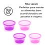 Imagem de Potes Multiuso Infanti 236ml - Kit com 4 - Rosa e Lilás