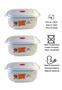 Imagem de Potes vasilhas plásticas cozinha microondas freezer kit 3 un