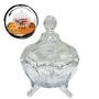 Imagem de Potiche Decorativo Cristal Baleiro Bomboniere Espiral 12Cm