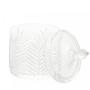 Imagem de Potiche Decorativo de Vidro Cristal Palmeira com Tampa 10x15cm Lyor Bomboniere Baleiro