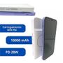 Imagem de Power Bank It Blue MAX Premium Duplo Carregamento com e sem Fio 10.000mAh Branco