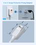 Imagem de Power Strip VINTAR GFCI de 2 pinos a 3 pinos com 6 tomadas e 4 USB