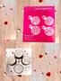 Imagem de PP2 Kit com 4 mini estêncils noivinhos para confeitaria e artesanato.