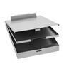 Imagem de Prancheta de Metal Amazon Basics com 2 Compartimentos - Prata