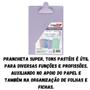Imagem de Prancheta super prendedor plastico lilas pastel maxcril