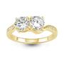 Imagem de Prata de lei GP Us2gether Round Two-Stone CZ Ring, Tamanho 9