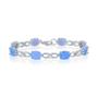 Imagem de Prata Esterlina Infinity Blue Opala e CZ Bracelet, 7,25