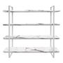 Imagem de Prateleira Arnad Modelo Industrial para Decoração 100x20 cm Branco/Vulcano