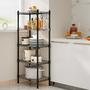 Imagem de Prateleira de armazenamento SORCEDAS Shelf 5 camadas de metal para cozinha preta