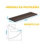 Imagem de Prateleira de Madeira Quarto Multiuso 100cm Decorativa 20kg
