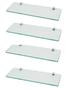 Imagem de Prateleira de vidro 30 x 10 kit com 4 unidades - Sonharte