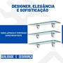 Imagem de Prateleira de vidro decorativa 30x20 Bico Tucano Kit com 4 unidades