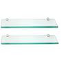 Imagem de Prateleira de vidro decorativa 40 x 15 kit com 2 unidades