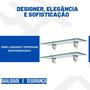 Imagem de Prateleira de vidro decorativa 50x15 Bico Tucano Kit com 2 unidades