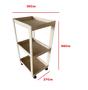Imagem de Prateleira Organizadora Manicure Porta Esmalte 36x27x66 Mdf 6mm Madeira