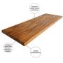 Imagem de Prateleira Pinus Natural Suporte Invisível Flutuante 1MT cm