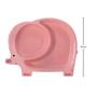 Imagem de pratinho com divisórias Buba elefante rosa