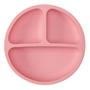 Imagem de Pratinho De Bebê +6M C/3 Divisória Silicone ul/Rosa - Buba