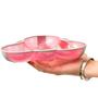 Imagem de Prato Anatômico Arredondado Divisórias Colors Clingo Rosa Infantil Menina Criança Baby 500ml